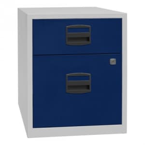 Beistellschrank PFA mit Rollen, 1 Universalschublade, 1 HR-Schublade