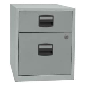 Beistellschrank PFA mit Rollen, 1 Universalschublade, 1 HR-Schublade
