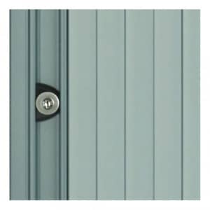 Rollladenschrank Bisley EURO - 4 Fachböden für 5 Ordnerhöhen, Breite 800 mm