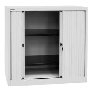 Rollladenschrank Bisley EURO - 2 Fachböden für 2,5 Ordnerhöhen, Breite 1000 mm