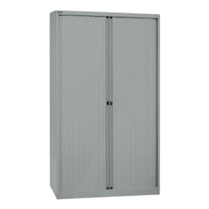 Rollladenschrank Bisley EURO - 4 Fachböden für 5 Ordnerhöhen, Breite 1200 mm