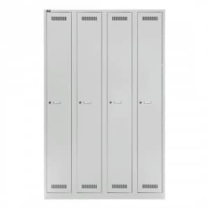 Garderobenschrank Bisley light - 4 Abteile