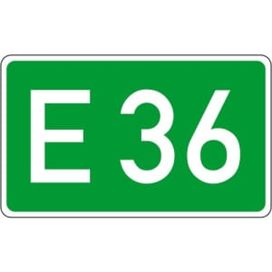 VZ 410 Europastraße Schild gemäß StVO - VZ 410