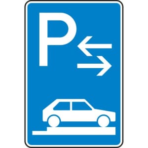 VZ 315-88 Verkehrszeichen 315-88 Parken auf Gehwegen Schild (Mitte)