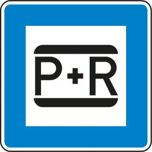 VZ 316 Verkehrszeichen 316 - Parken und Reisen Schild