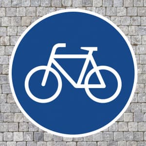 Thermoplastische Fahrbahnmarkierung PROline thermo - Radweg / VZ 237