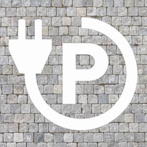 Thermoplastische Fahrbahnmarkierung PROline thermo - Parkplatz für E-Fahrzeuge