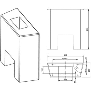 Betonsockel und Sockelfüller für compleo-DC-Ladestationen Base Mounted (CITO 240 / CITO 500)