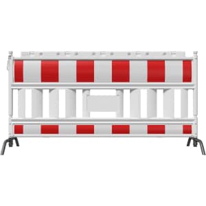 Schrankenzaun EURO 1 mit drehbaren Stahlfüßen, WACHTWERK X®