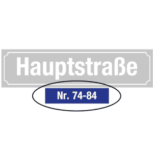 Legendenschilder für Alu-Hohlkastenprofil (Aspena)