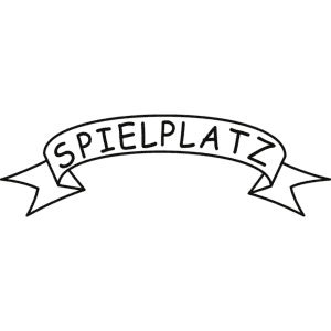 Spielplatzschild mit Text / Symbol nach Ihren Angaben
