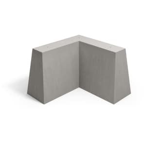 Betonschutzwand | Trapezeckstein | grau