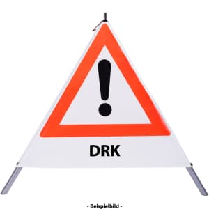 Faltsignal - Gefahrenstelle mit Text: DRK