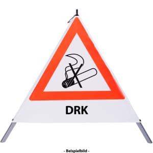Faltsignal - Rauchverbot mit Text: DRK