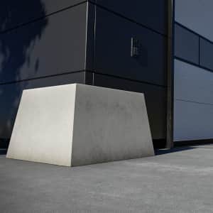 Betonschutzwand | Trapezeckstein | grau