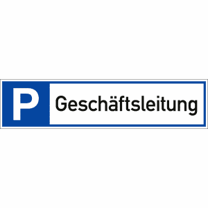 Parkplatzreservierer Geschäftsleitung