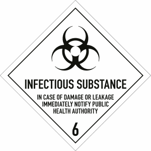 Gefahrgutetiketten Klasse 6.2 - Infectious substance