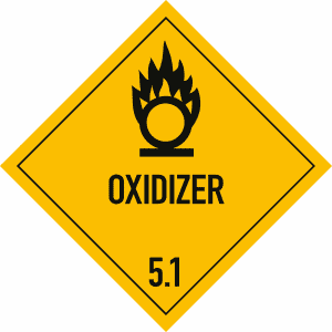 Gefahrgutetiketten Klasse 5.1 - Oxidizer