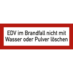 EDV im Brandfall nicht mit Wasser oder Pulver löschen nach DIN 4066