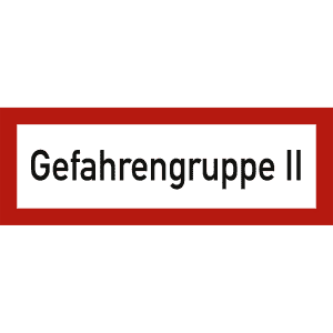 Gefahrengruppe II nach DIN 4066