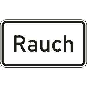 Rauch - Verkehrsschild VZ 1007-31