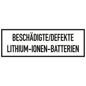 Beschädigte/Defekte Lithium-Ionen-Batterien