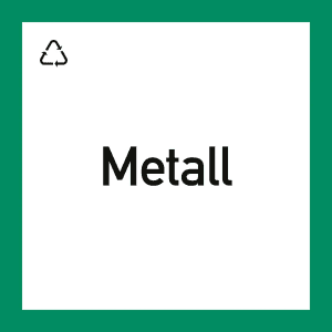 Wertstoffkennzeichnung "Metall"