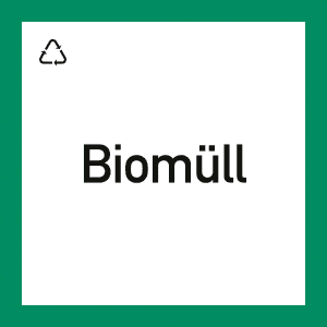 Wertstoffkennzeichnung "Biomüll"