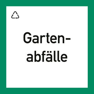 Wertstoffkennzeichnung "Gartenabfälle"