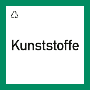 Wertstoffkennzeichnung "Kunststoffe"