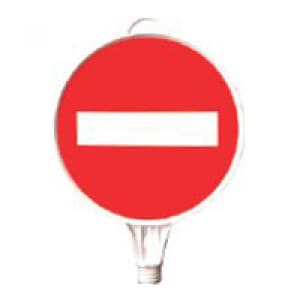 Schilderaufsätze Durchfahrt verboten - Rundes Schild