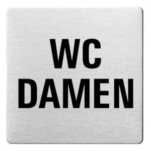 Textschild - WC Damen (ecken abgerundet)