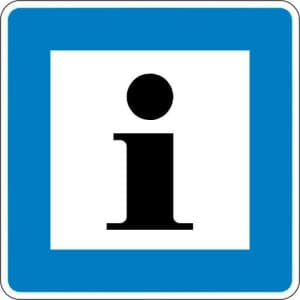 Informationsstelle StVO-Hinweisschild VZ 365-61