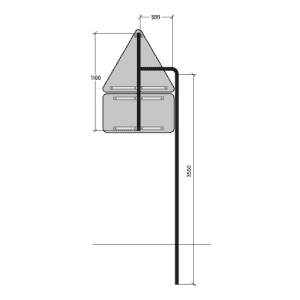 Ausleger-Rohrpfosten Typ 5