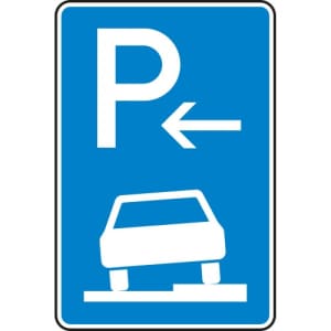 Verkehrszeichen 315-56 Parken auf Gehwegen Schild Anfang