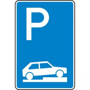 Verkehrszeichen 315-75 Parken auf Gehwegen Schild