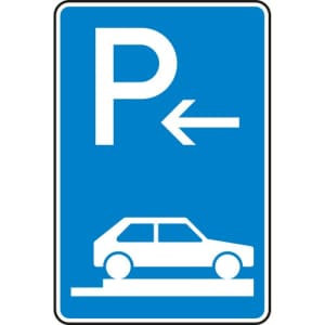 Verkehrszeichen 315-86 Parken auf Gehwegen Schild Anfang