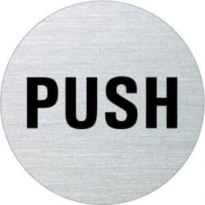 Textschild - Push (rund)