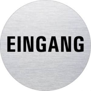 Textschild - Eingang (rund)  Typ 1