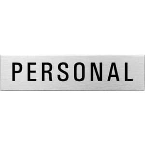 Textschild - Personal (eckig)