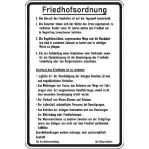 Friedhofsordnung (Variante 1)