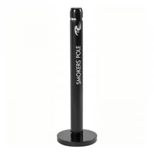 Standascher / Rauchsäule SMOKERS POLE mit integrierter Löschplatte, Rubbermaid