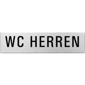 Textschild - WC Herren (eckig)