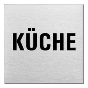 Textschild - Küche (quadratisch)