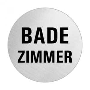 Textschild - Badezimmer (rund)