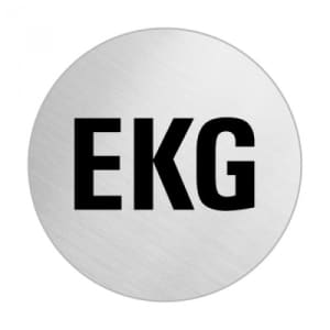 Textschild - EKG (rund)