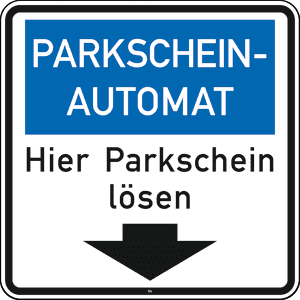 Parkscheinautomat Hier Parkschein lösen