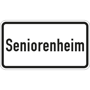 Seniorenheim - Verkehrszeichen VZ 1012-54