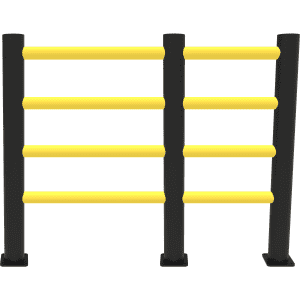 d-flexx® Flexibles Sicherheitsgeländer Delta mit 4 Holmen