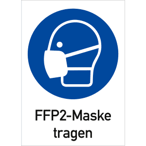 Kombischild FFP2-Maske tragen